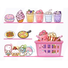                             CubicFun - Slizová kreativní sada Výroba mini jídla                        
