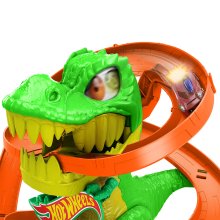                             Hot Wheels City T-rex útočí na hasičskou stanici                        