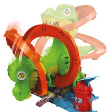                             Hot Wheels City T-rex útočí na hasičskou stanici                        