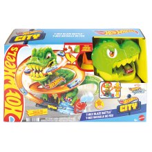                             Hot Wheels City T-rex útočí na hasičskou stanici                        