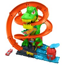                             Hot Wheels City T-rex útočí na hasičskou stanici                        