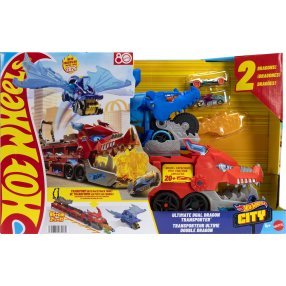 Hot Wheels City Ultimátní dračí tahač, 2 angličáky