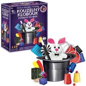 Škola kouzel - Kouzelný klobouk 125 triků + Dárek v hodnotě 250Kč